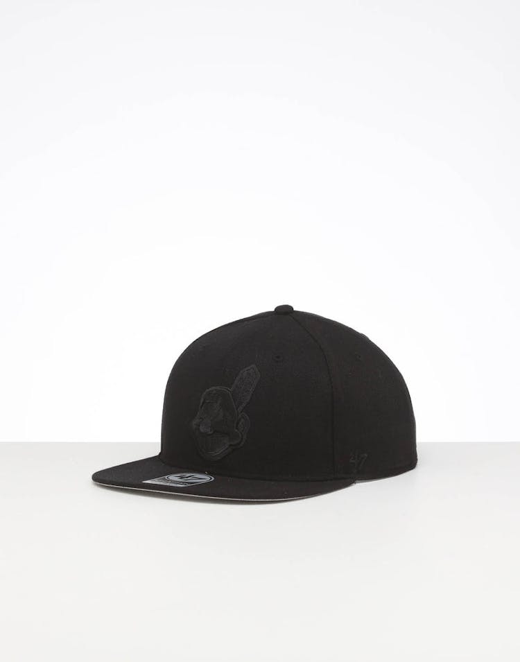 47 Brand Cleveland Indians Captain Snapback Black