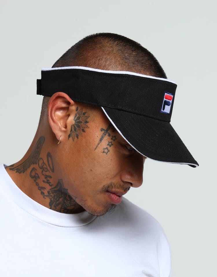 Fila Heavy Brushed Velcro Visor Black