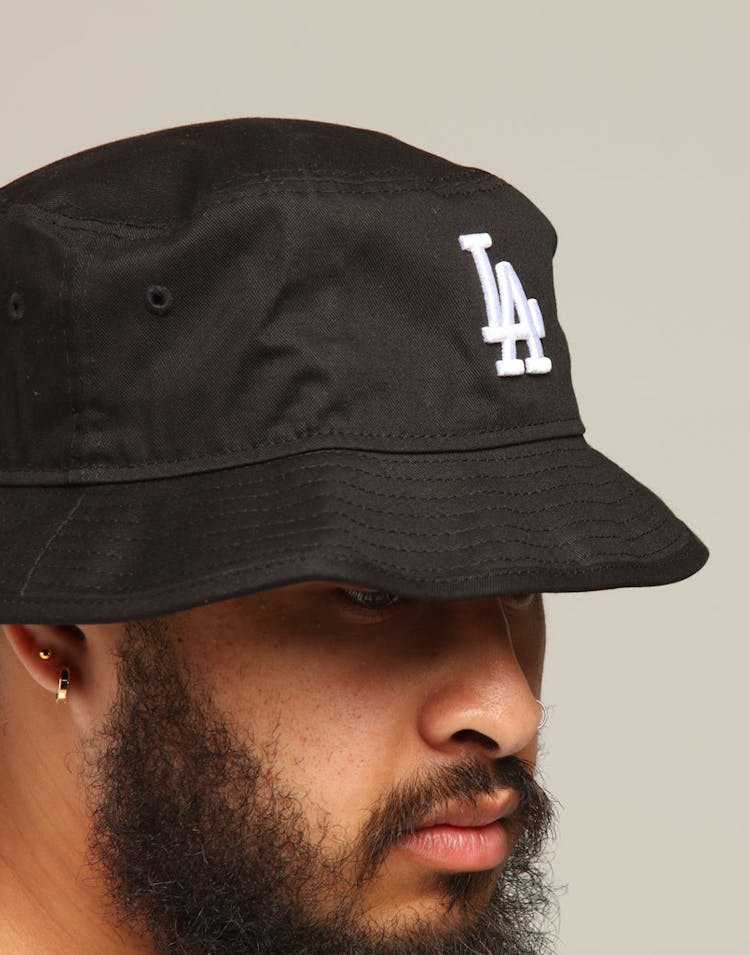 New Era Los Angeles Dodgers Bucket Hat Black/White