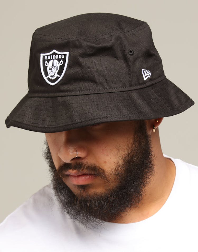 New Era Raiders Bucket Hat Black/White