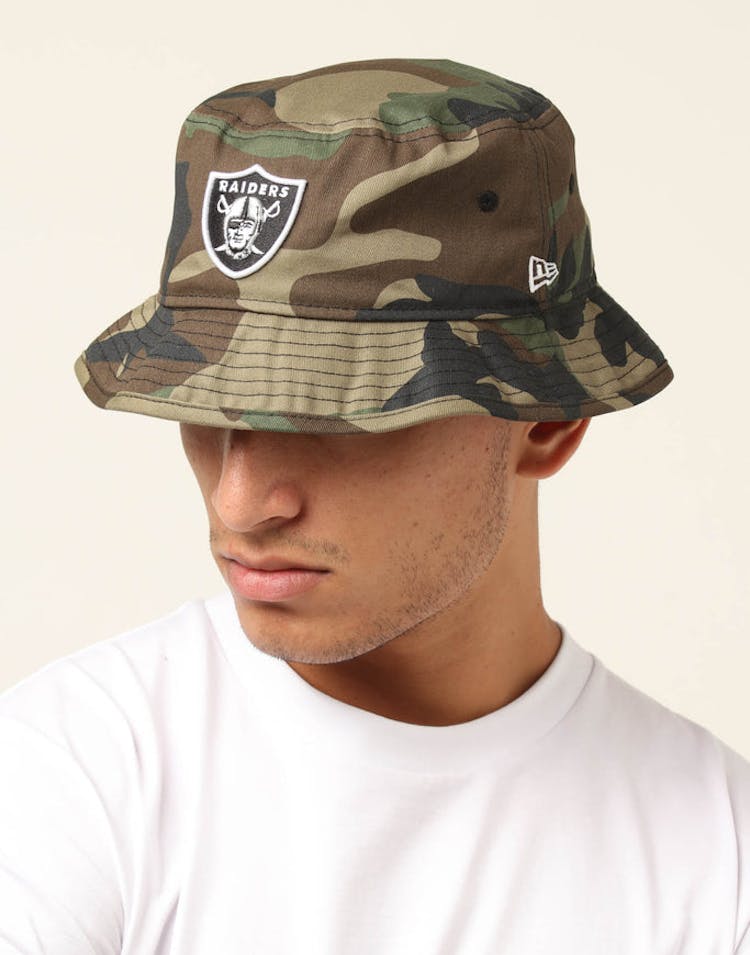 New Era Raiders Bucket Hat Camo