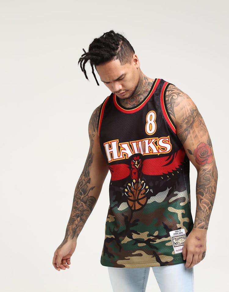 Mitchell & Ness Atlanta Hawks Steve Smith #8 Swingman NBA Jersey Camo