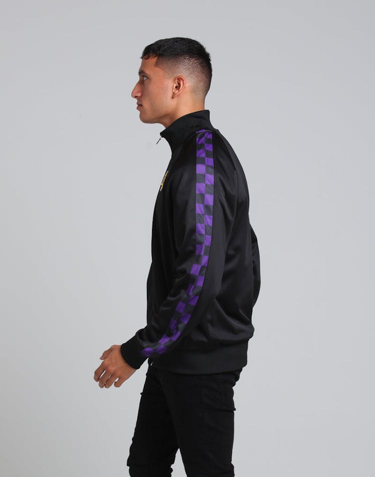 MITCHELL & NESS LOS ANGELES LAKERS PANEL TRACK JACKET BLACK