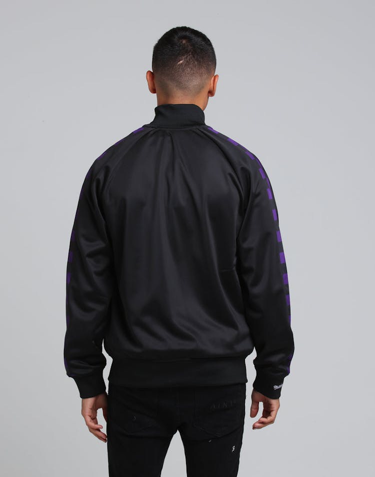 MITCHELL & NESS LOS ANGELES LAKERS PANEL TRACK JACKET BLACK