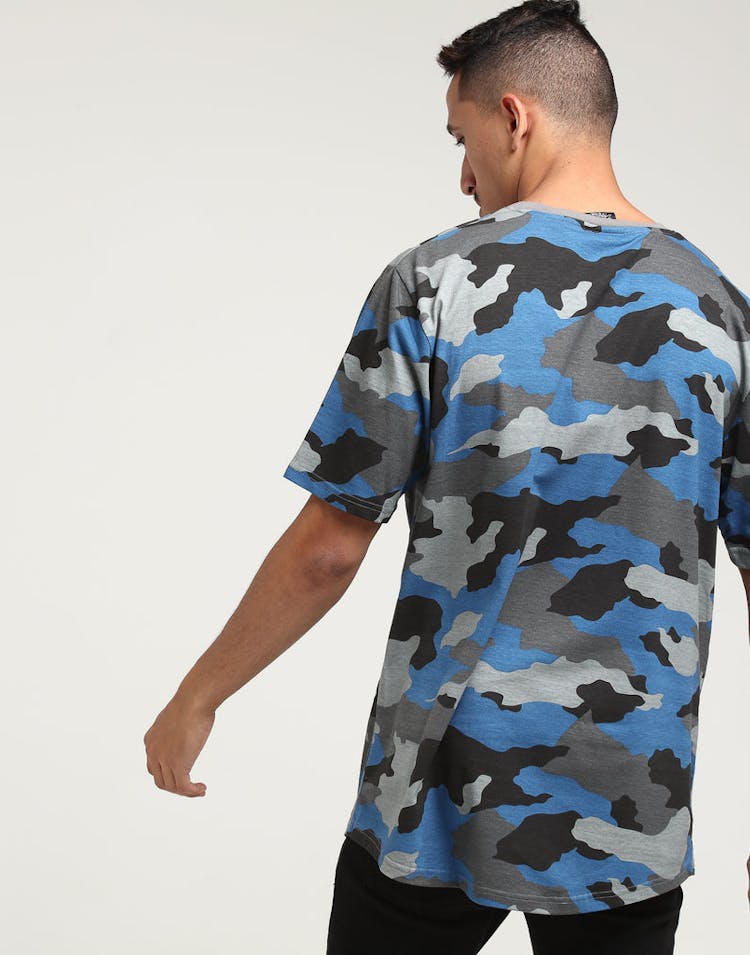 DXPE Chef Coloured Camo Detach Logo Tee Blue
