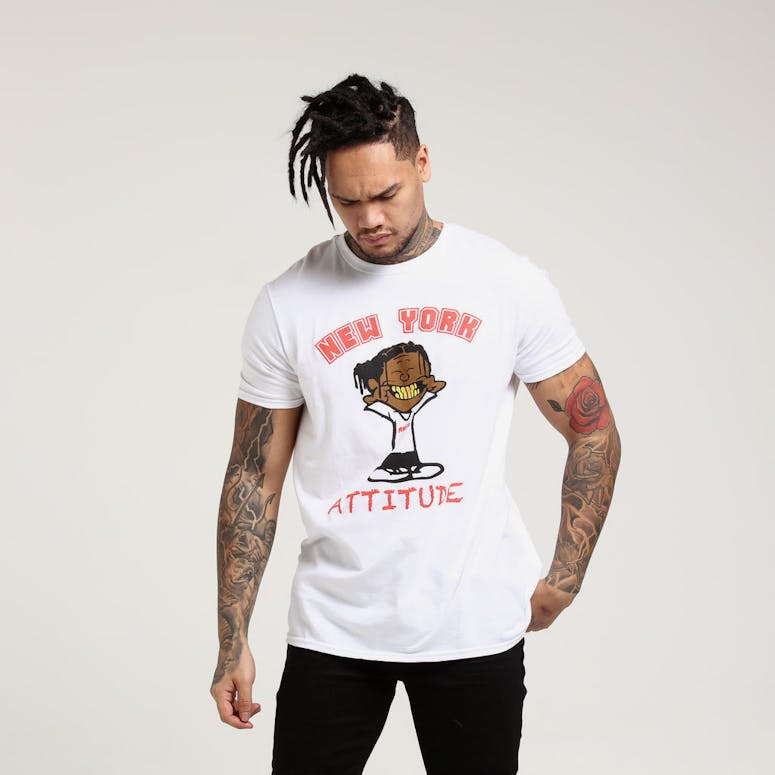 A$AP Mob Attitude Graphic S/S Tee White