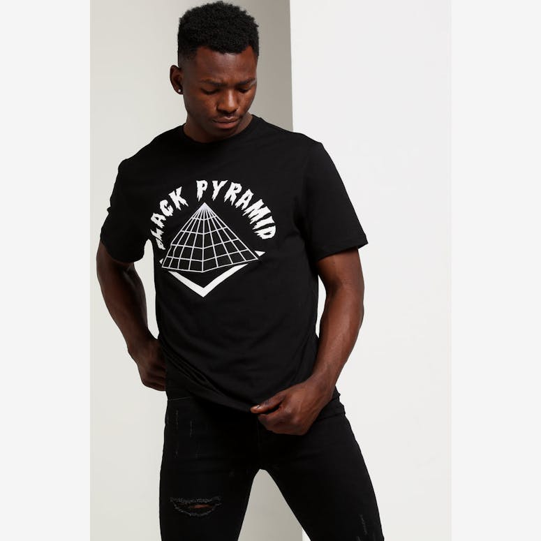 Black Pyramid Drip Logo Tee Black