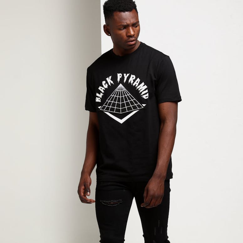 Black Pyramid Drip Logo Tee Black
