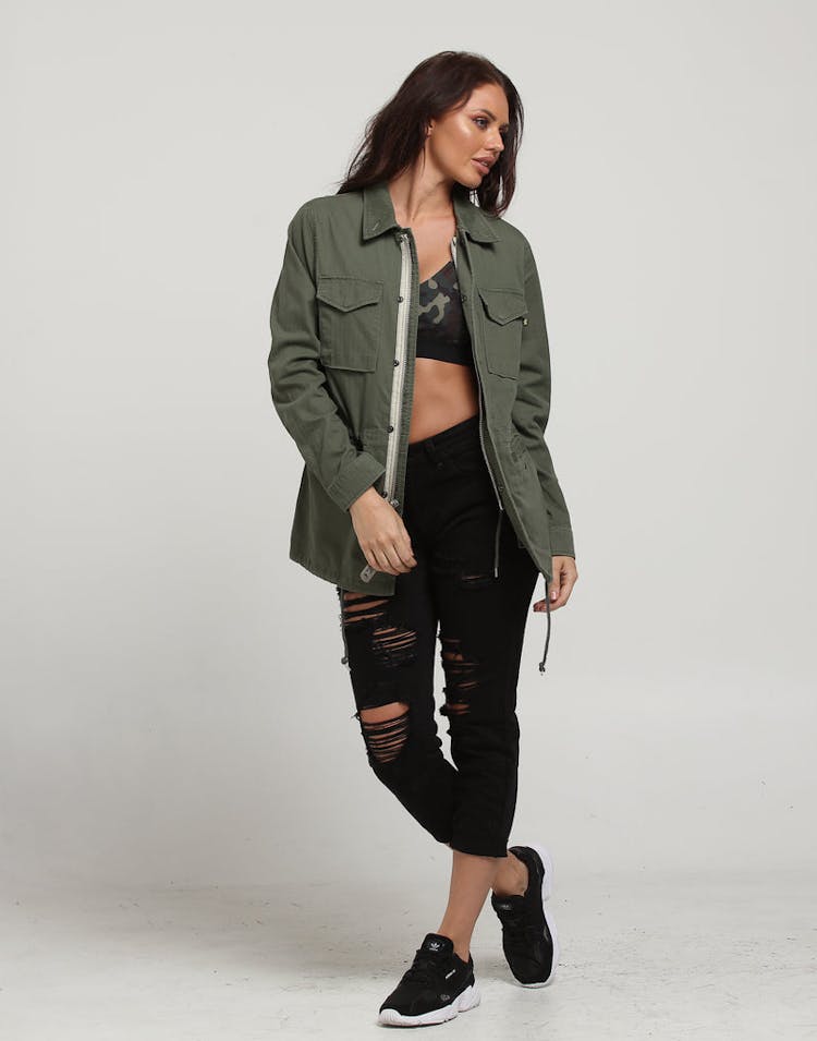 Alpha Industries Women's Revival Field Coat Olive
