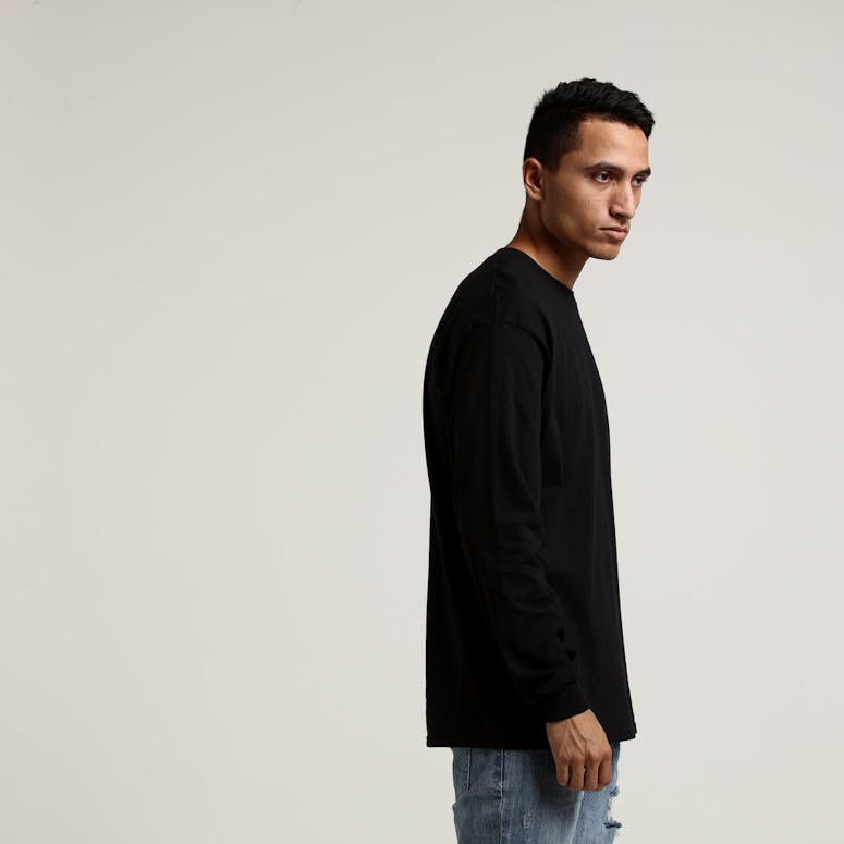 Crooks & Castles Etching Knit LS Tee Black