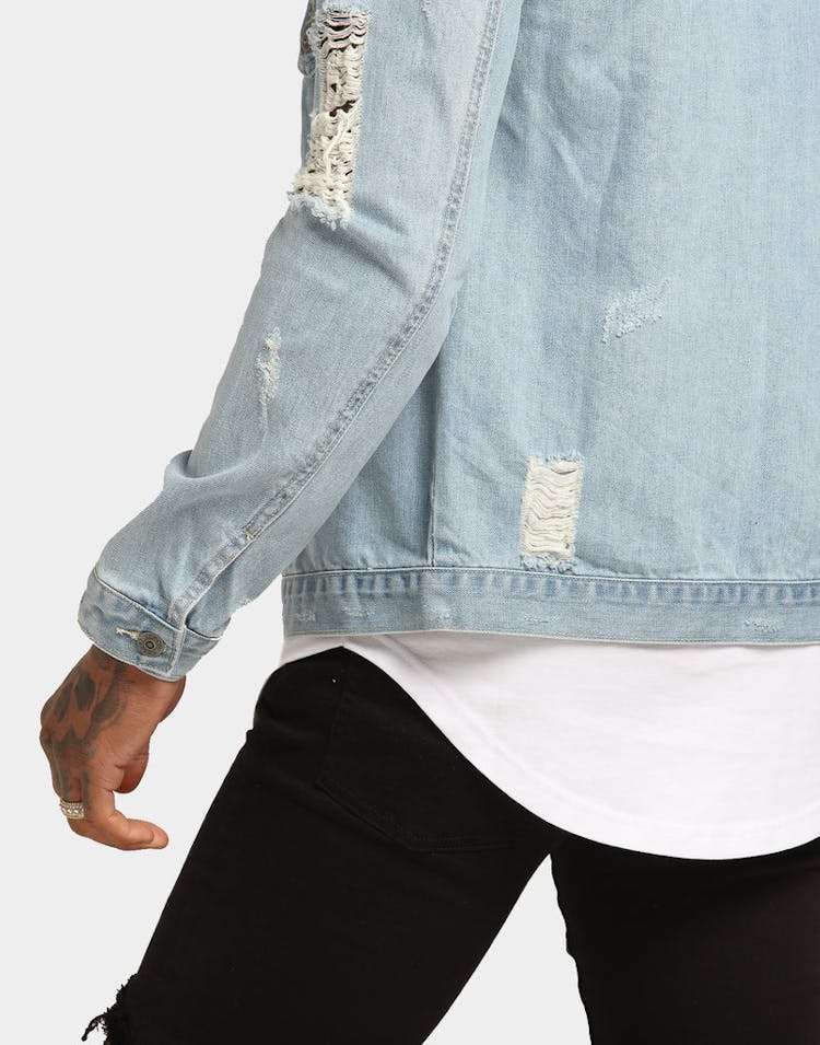 Saint Morta Rag Denim Jacket Medium Blue