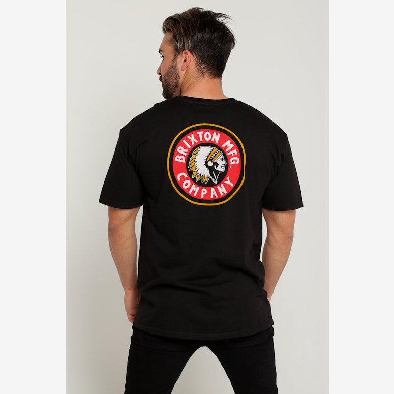 Brixton Rival SS Standard Tee Black/Red