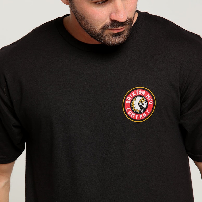 Brixton Rival SS Standard Tee Black/Red