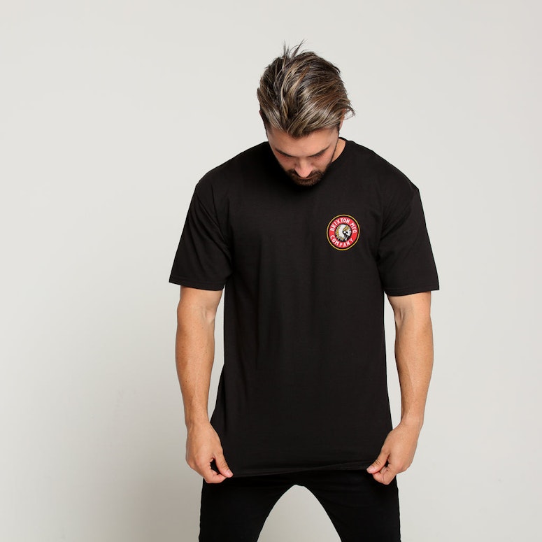Brixton Rival SS Standard Tee Black/Red