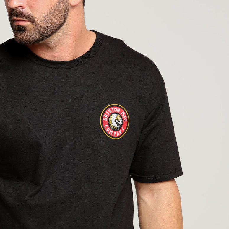 Brixton Rival SS Standard Tee Black/Red