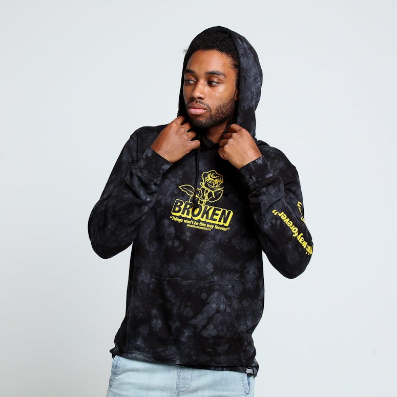 Broken Promises Evermore Tie Dye Hood Black