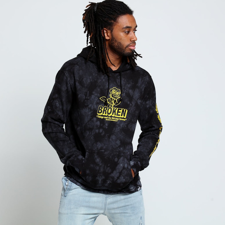 Broken Promises Evermore Tie Dye Hood Black