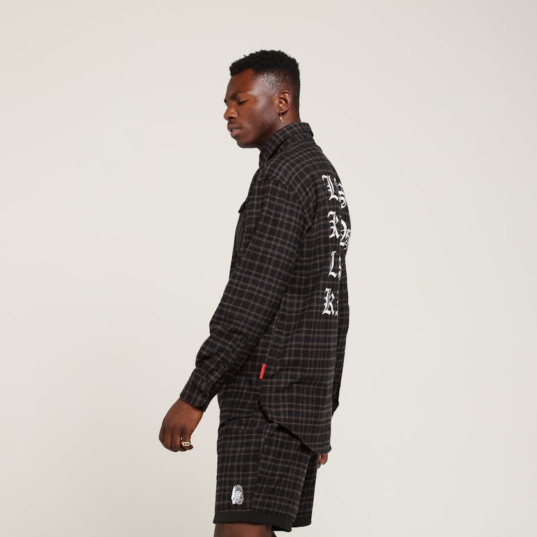 Last Kings Midnight Button Up Black