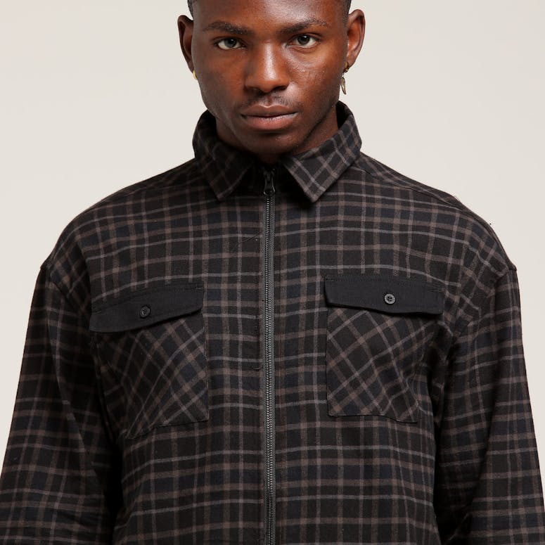 Last Kings Midnight Button Up Black