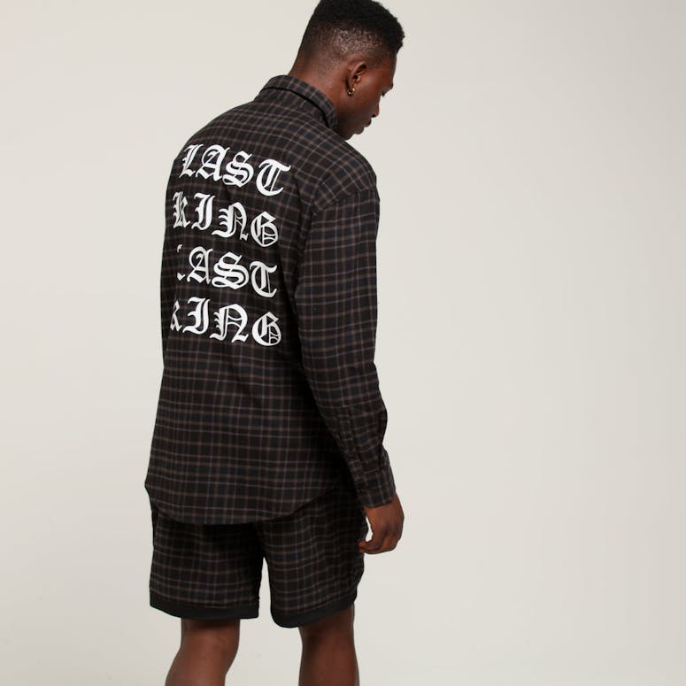 Last Kings Midnight Button Up Black