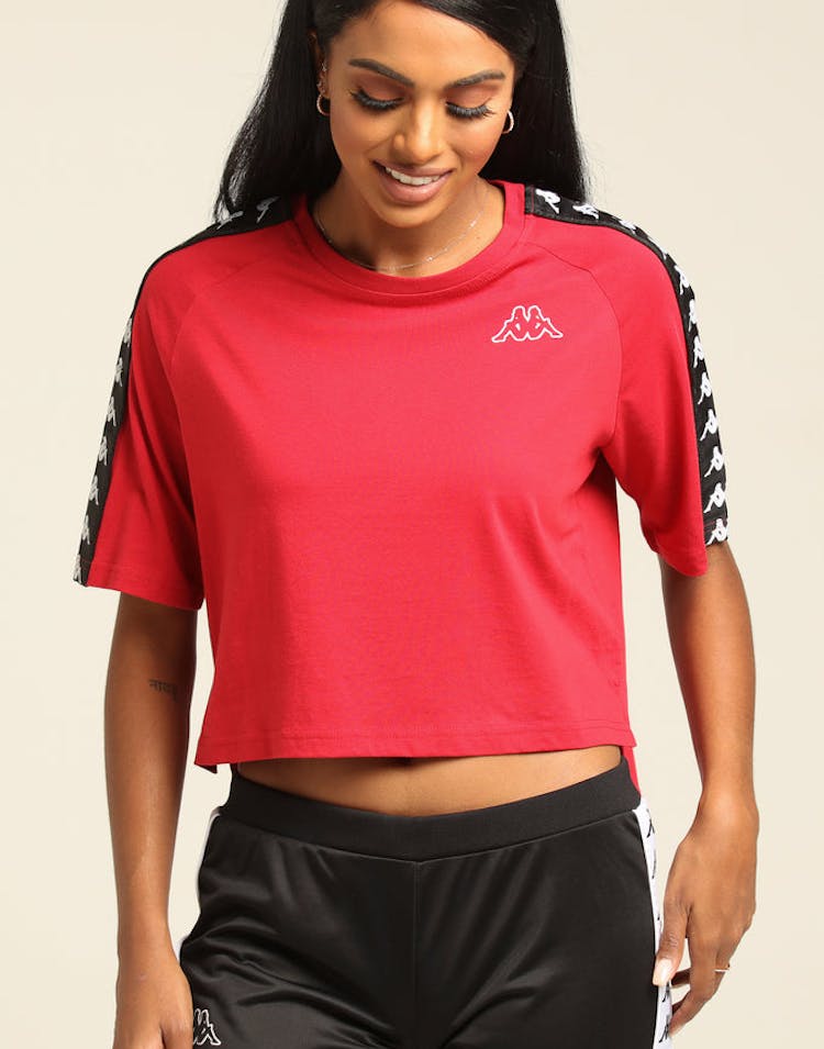 Kappa Women's 222 Banda Avant Tee Red/Black