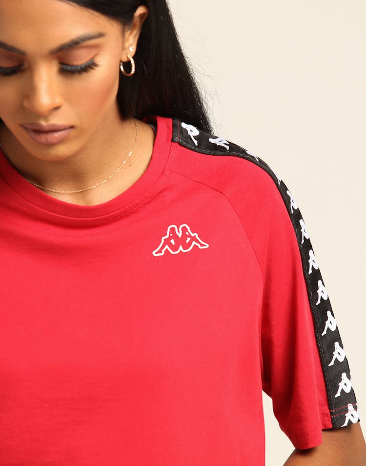 Kappa Women's 222 Banda Avant Tee Red/Black