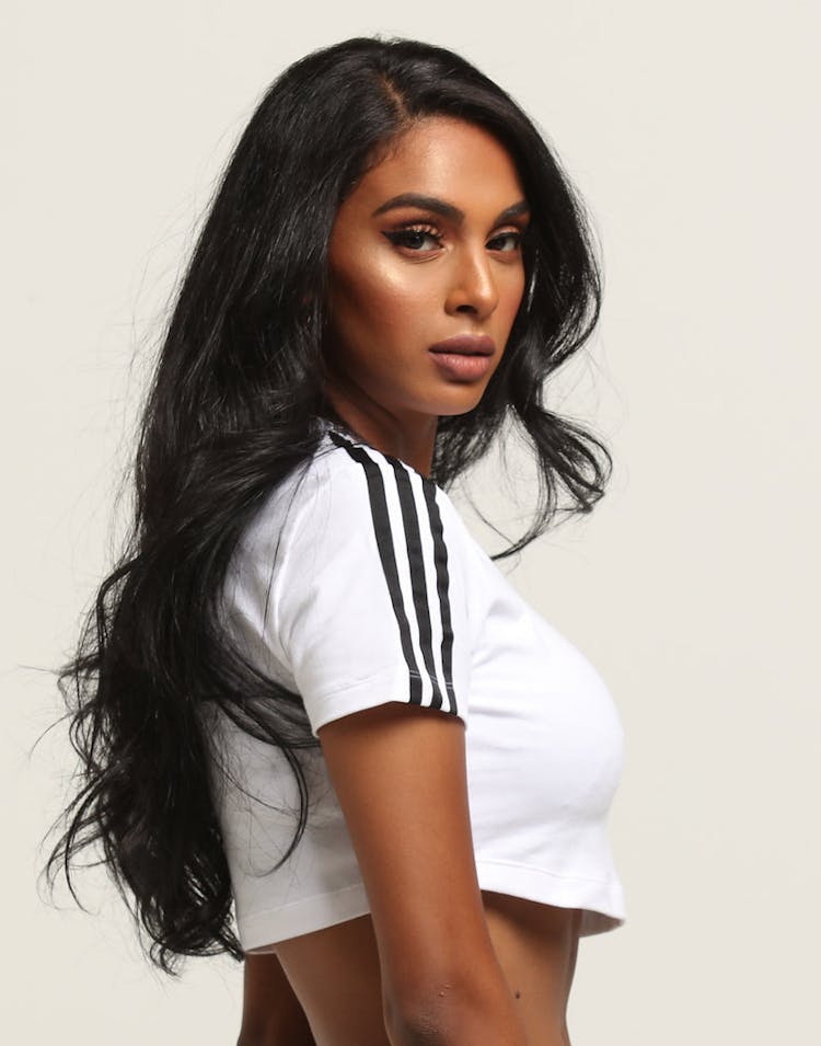 Adidas Women's Cropped Tee White