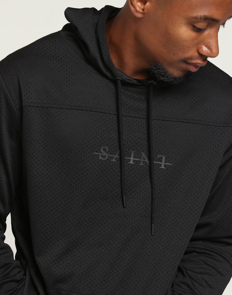Saint Morta Mesh Basketball Hoody Black