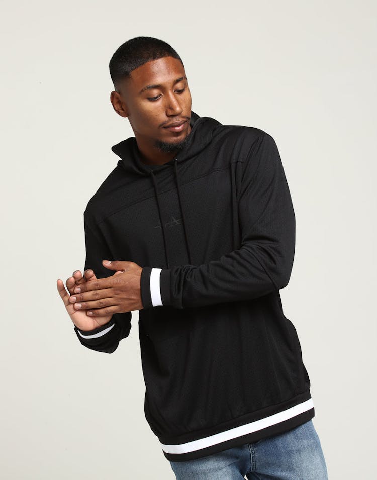 Saint Morta Mesh Basketball Hoody Black