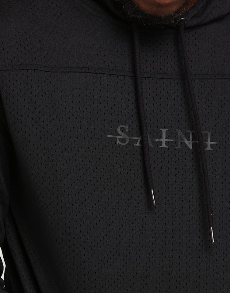 Saint Morta Mesh Basketball Hoody Black