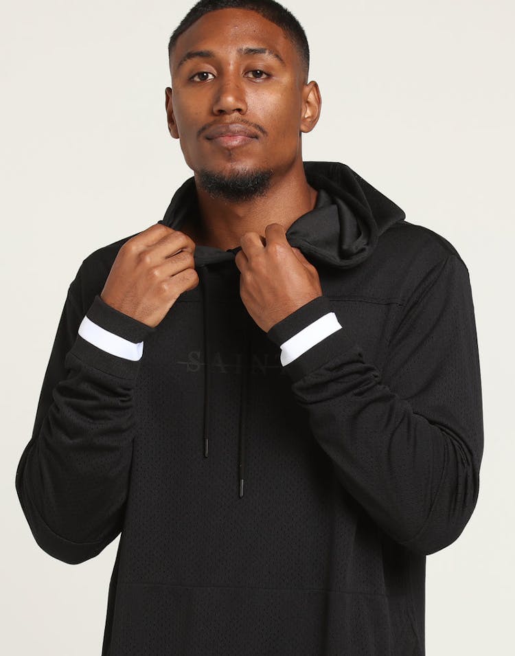 Saint Morta Mesh Basketball Hoody Black