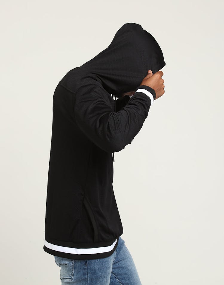 Saint Morta Mesh Basketball Hoody Black
