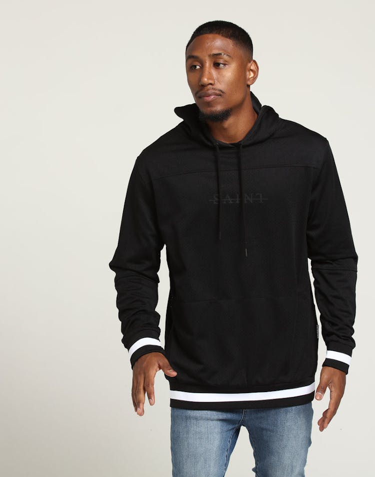 Saint Morta Mesh Basketball Hoody Black