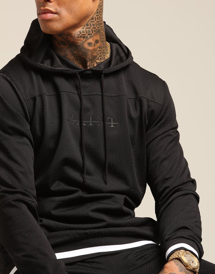 Saint Morta Mesh Basketball Hoody Black