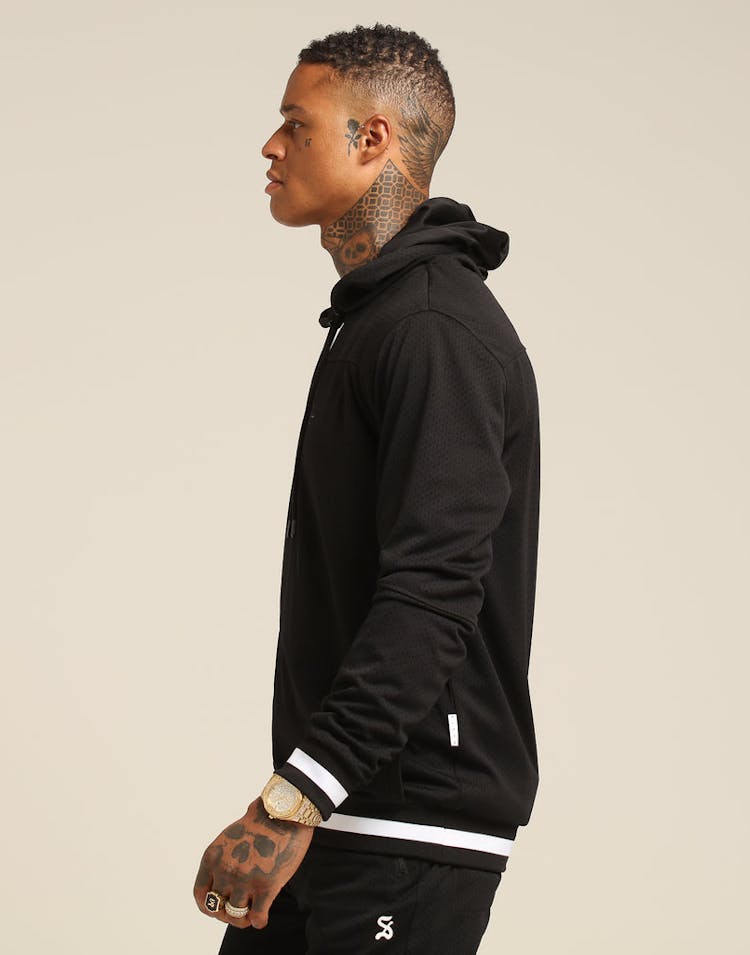 Saint Morta Mesh Basketball Hoody Black