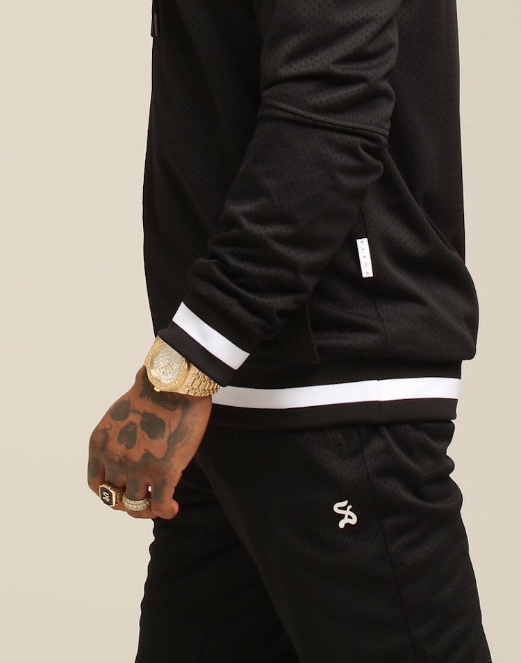 Saint Morta Mesh Basketball Hoody Black