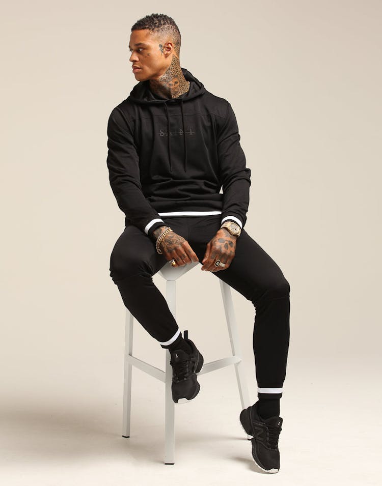 Saint Morta Mesh Basketball Hoody Black