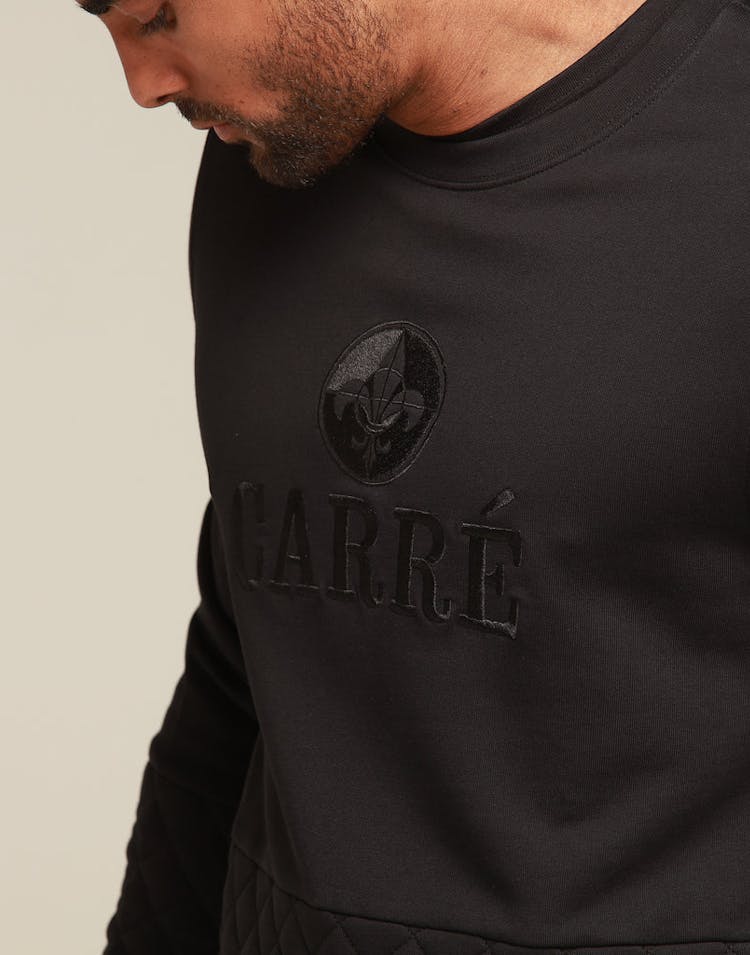 CARRÉ PROMINENT CREWNECK BLACK