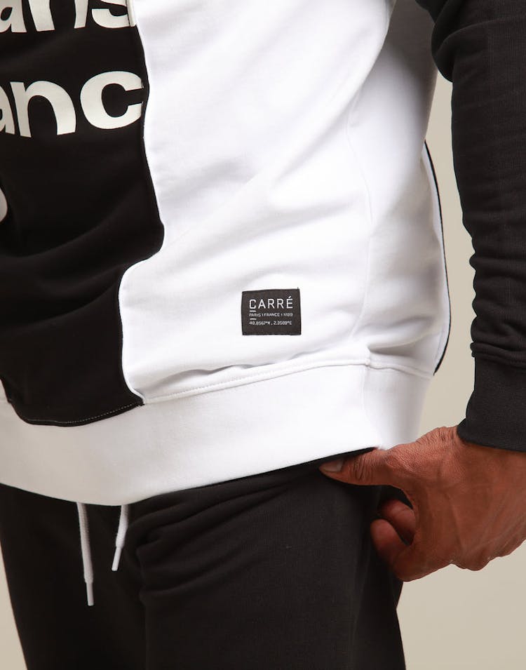CARRÉ HACHER CREWNECK BLACK/WHITE