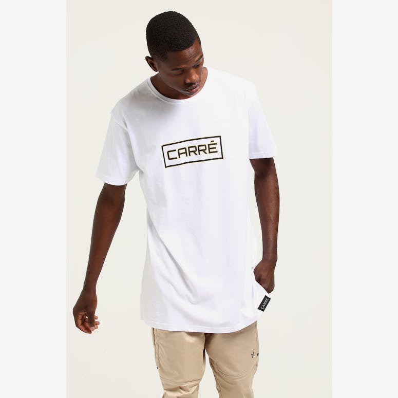 CARRE NON VERTICALE DIVISE SS TEE White
