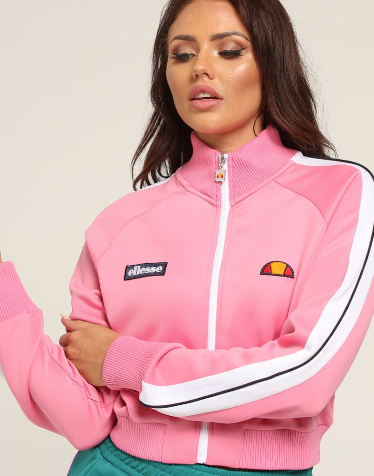 Ellesse Women's Pinzo Crop Track Top Pink