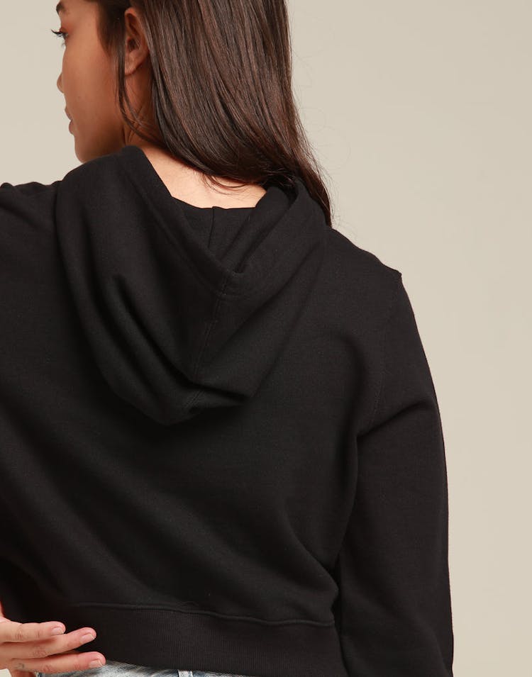 Calvin Klein Women's Monogram Embroidery Hoodie Black