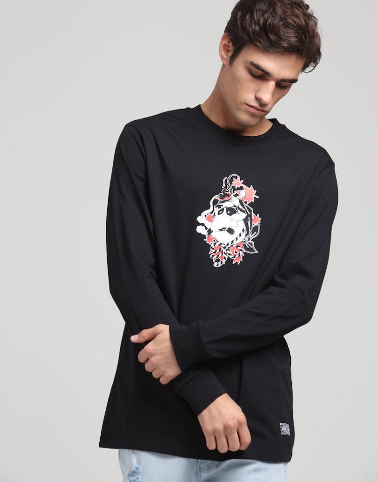 Rats Get Fat X Dale Winter Bent Back LS Tee Black