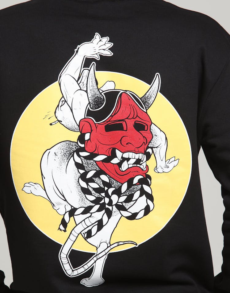 Rats Get Fat X Dale Winter Hannya Rat Hood Black