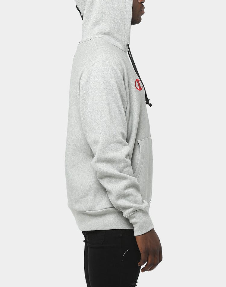 Champion Spliced Reverse Weave Hood 3XR White/Black
