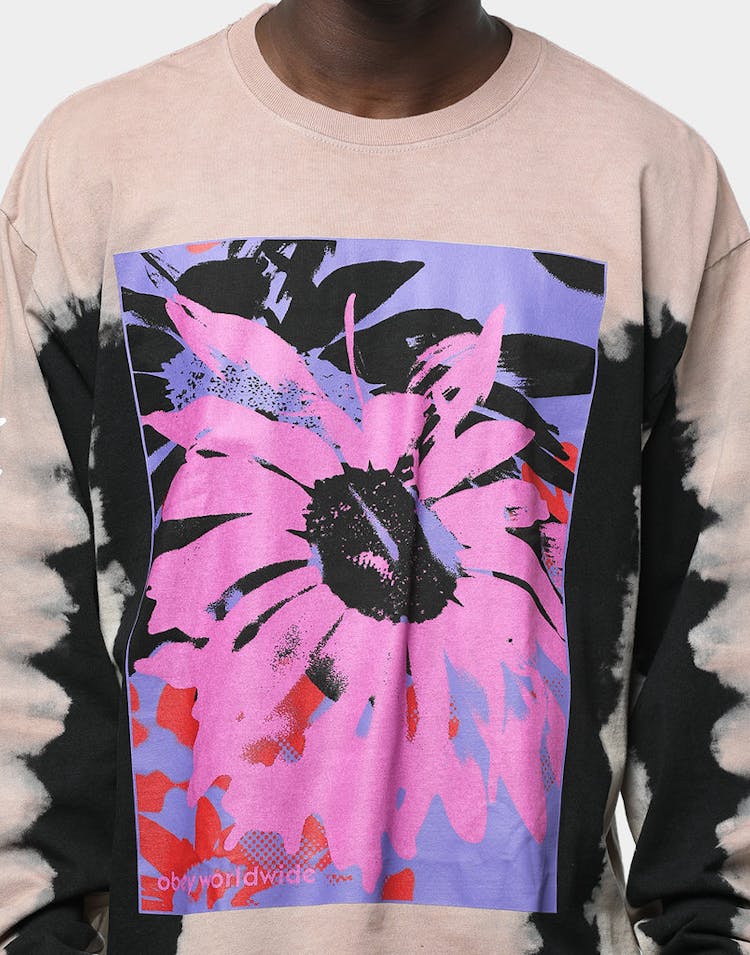 Obey Loveless Tie Dye LS Tee Black