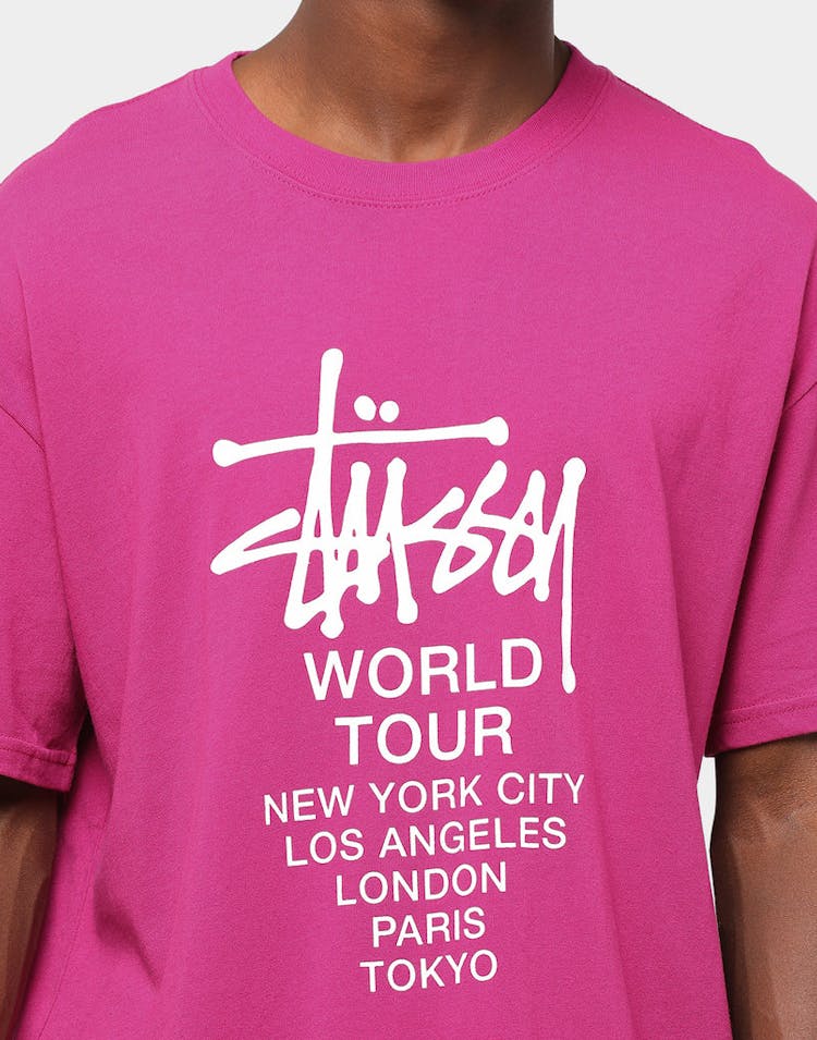 Stussy World Tour SS Tee Berry