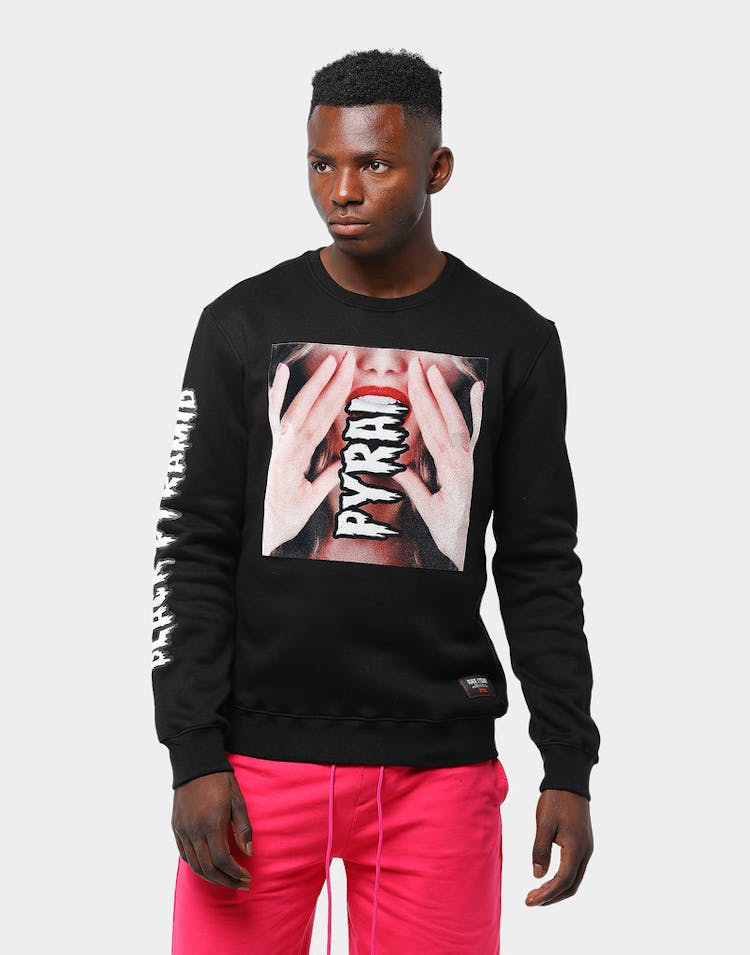 Black Pyramid Pyramid In Mouth LS Shirt Black