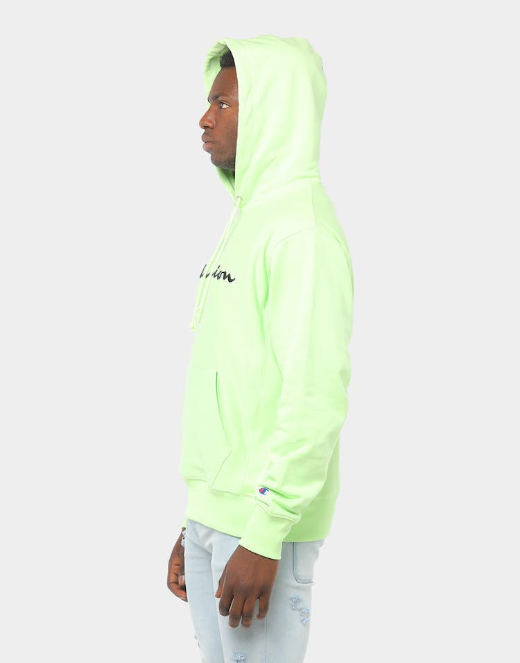 Champion Reverse Weave Hood Extra Lime/Black