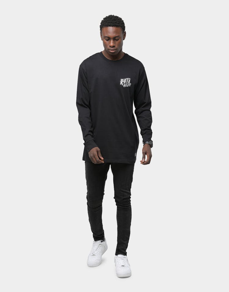 Rats Get Fat Voyage LS Tee Black